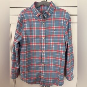 Vineyard Vines Boy’s flannel button down shirt.